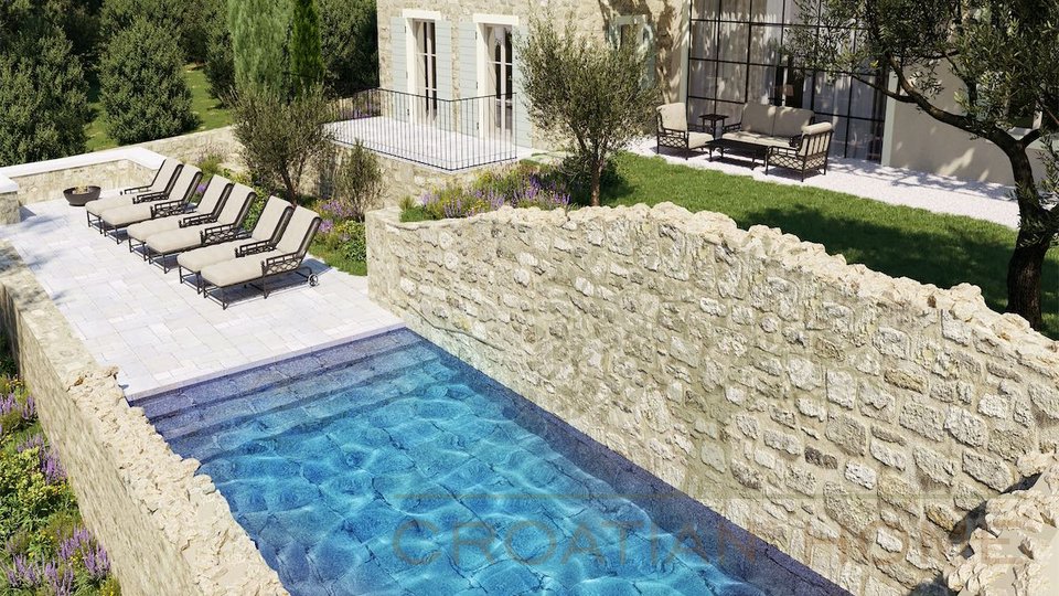 Mediterrane Luxusvilla mit Pool und atemberaubenden Blick in die Natur und ins Grüne
