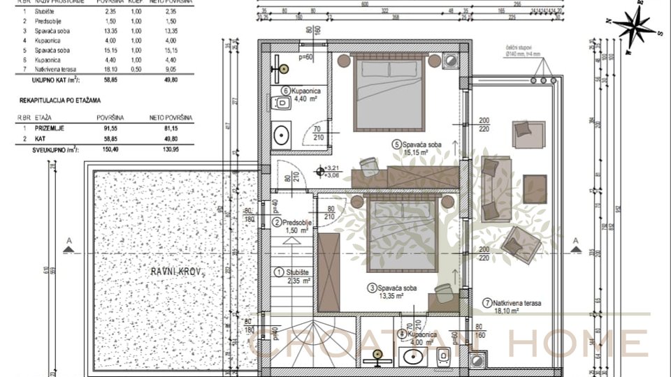 Medirrane Neubau Villa mit beheiztem Pool und nur 700 m vom Meer entfernt